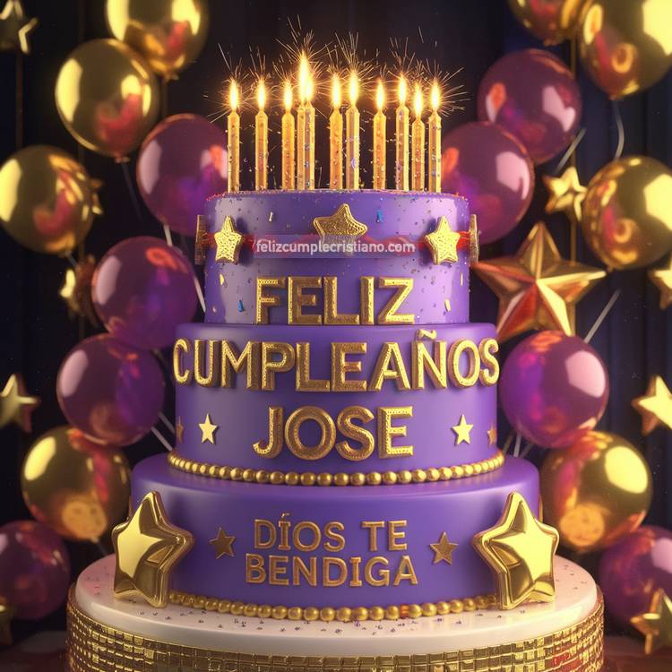 imagenes de cumpleaños con nombre dios te bendiga