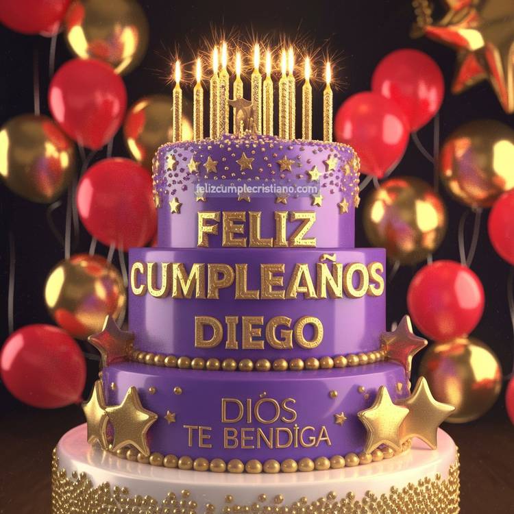imagenes de cumpleaños con nombre dios te bendiga