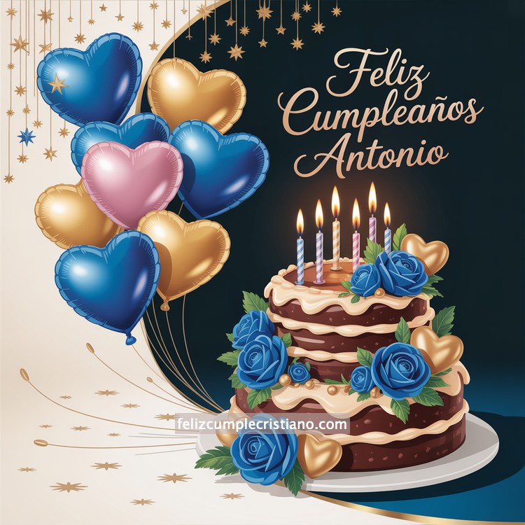 nombres de hombre feliz cumple en bonito diseño