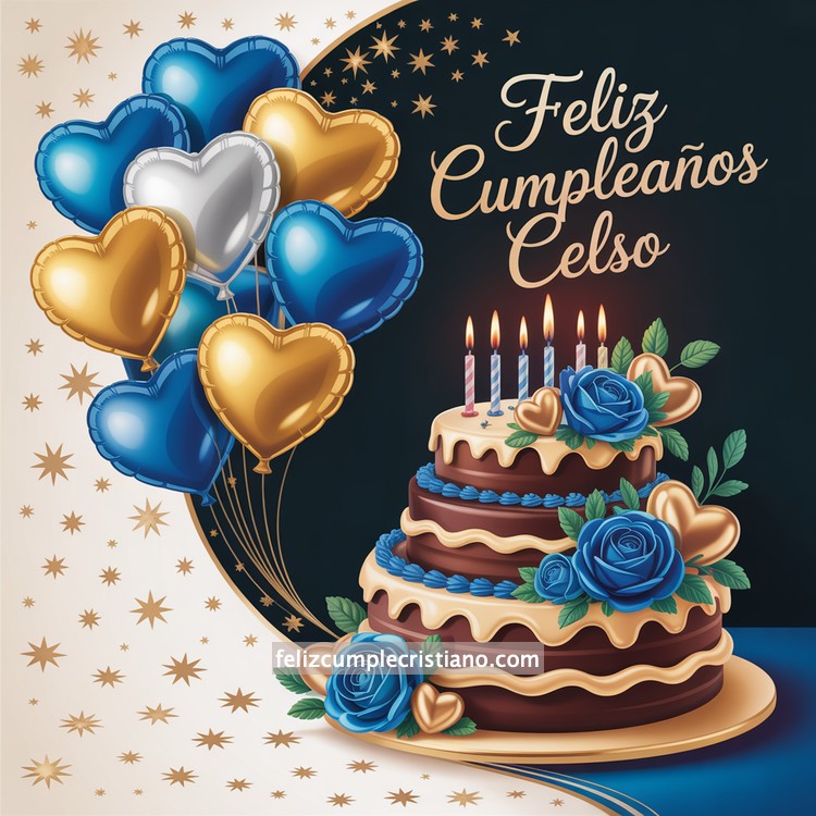 nombres de hombre feliz cumple en bonito diseño