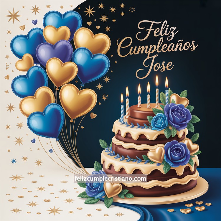 nombres de hombre feliz cumple en bonito diseño