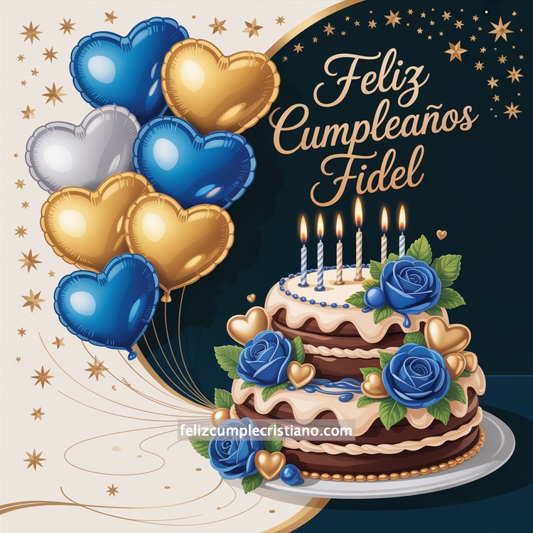 nombres de hombre feliz cumple en bonito diseño