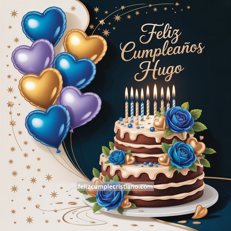 nombres de hombre feliz cumple en bonito diseño