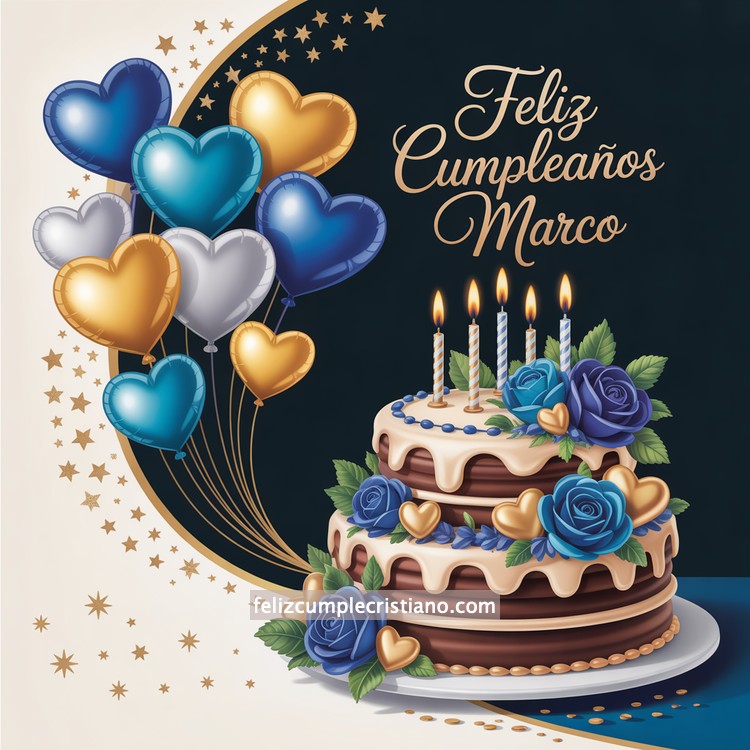 nombres de hombre feliz cumple en bonito diseño