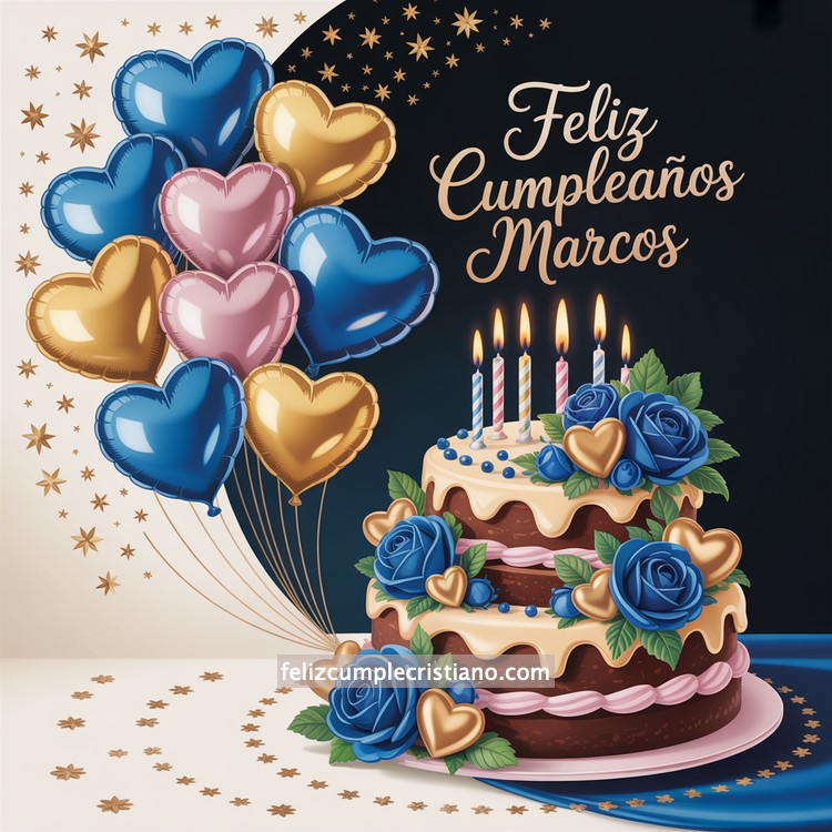 nombres de hombre feliz cumple en bonito diseño