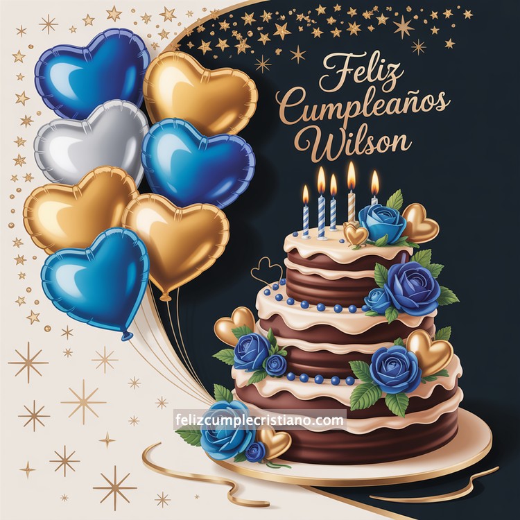 nombres de hombre feliz cumple en bonito diseño