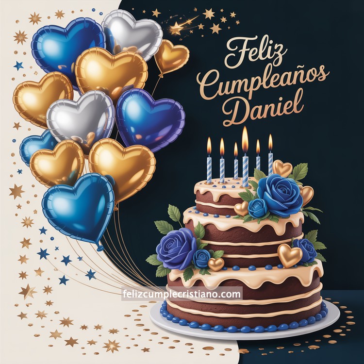 nombres de hombre feliz cumple en bonito diseño