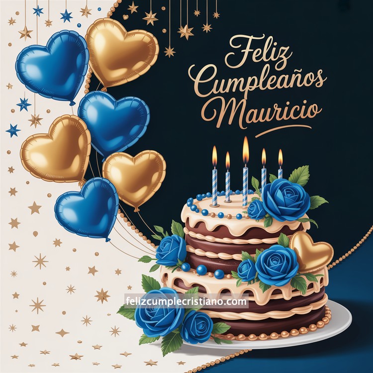 nombres de hombre feliz cumple en bonito diseño