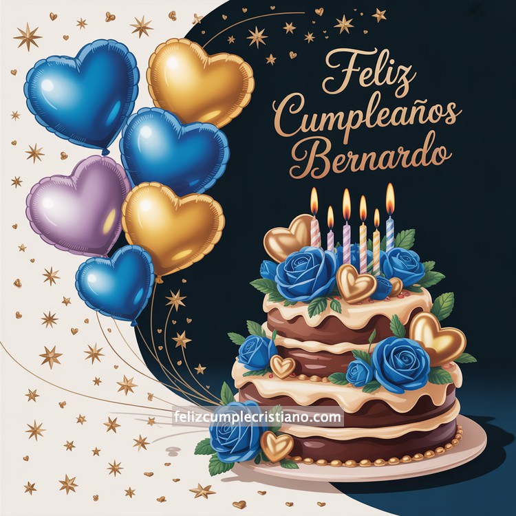 nombres de hombre feliz cumple en bonito diseño