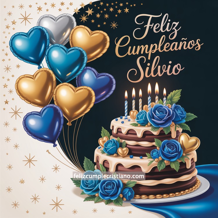 nombres de hombre feliz cumple en bonito diseño