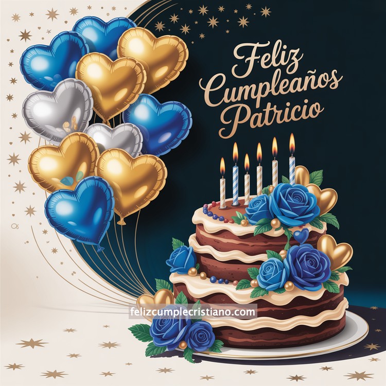 nombres de hombre feliz cumple en bonito diseño