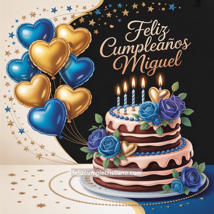 nombres de hombre feliz cumple en bonito diseño